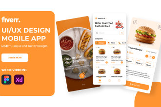 do create professional UI UX designs for android iphone app