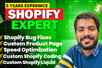 be your shopify custom liquid developer fix HTML CSS issues