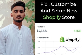 build shopify website, shopify store or shopify dropshipping store