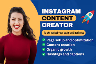be your instagram marketing manager and content creator