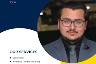 design, clone, redesign website using kadence theme, block