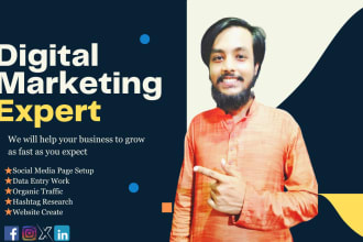 be your digital marketing specialist and content creator