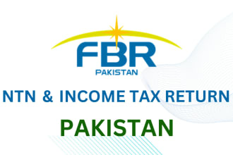 as a tax lawyer make fbr ntn, sales tax, income tax return filling pakistan