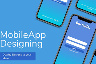 do attractive mobile app and screens UI UX designing