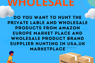 do amazon fba wholesale product research in europe and US,ca