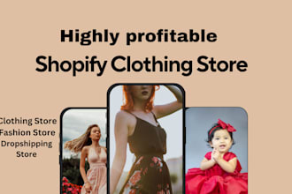 build fashion store, shopify clothing store or website