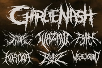 design oldschool deathcore logo
