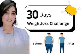 be your nutritionist provide weight loss meal plan and diet plan