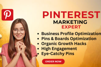 be your pinterest manager and marketing specialist for your business