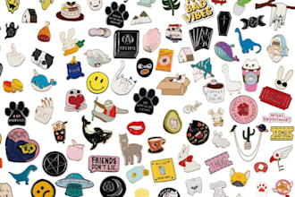 create artwork for enamel badges