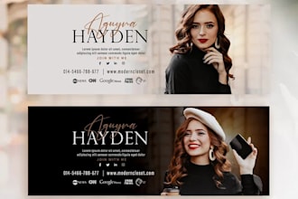 design facebook cover, social media banner, header