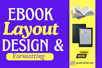 do book formatting and layout design for print and ebook