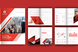 design company profile, brochure, annual report, booklet, proposal