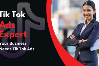 manage facebook ads and tiktok ads for shopify e commerce and dropshipping store