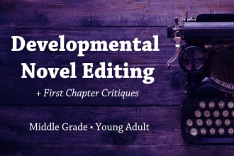 provide developmental edits for your middle grade novel