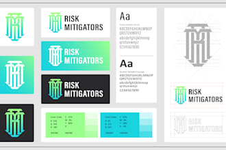 design logo, brand book with full brand style guide