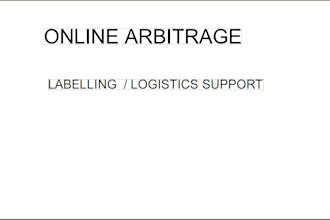 help with online arbitrage label products for fba