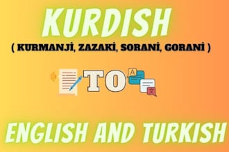 translate from kurdish to english and turkish