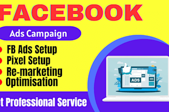 be setup, manage and optimize facebook ads, shopify, instagram ads