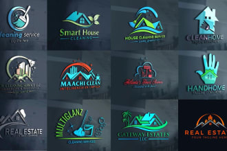 do or redo janitorial, real estate, building, house cleaning services logo