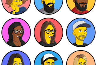 create your yellow head and shoulders avatar in 24 hours