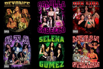design a rap hip hop or pop music bootleg tshirt design