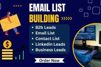 do b2b email list building and contact list
