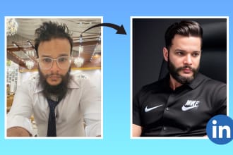 design professional profile picture for linkedin and more