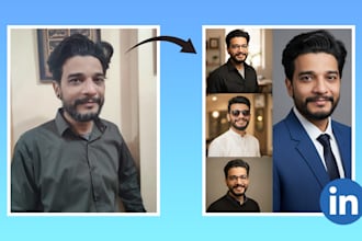 design professional profile picture for linkedin and more