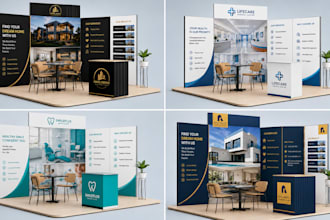 design modern trade show booth and exhibition stand