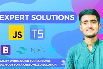 be your expert full stack developer react nextjs nodejs typescript