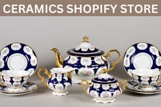 design profitable ceramics shopify pottery website tiles shop vessel store