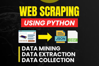 do web data scraping in python selenium,scrapy,api fix spider scripts or scraper