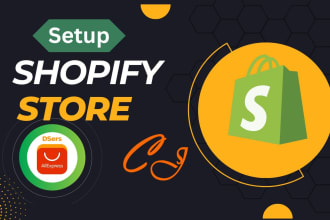 setup shopify dropshipping print on demand shopify store with cj dsers