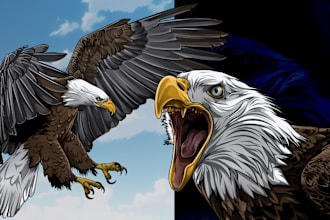 create illustration from bird or any animal