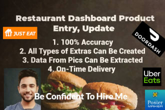 do restaurant menu entry on uber eats, doordash, deliveroo, glovo
