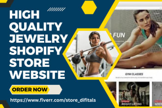 design high quality fitness shopify store gym equipment store gym website