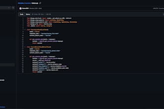 develop backend for your website with nestjs or django