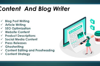 write SEO blog content