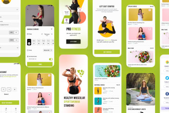 do android and ios app UI UX design in figma