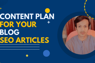 create a content plan for your blog with SEO articles
