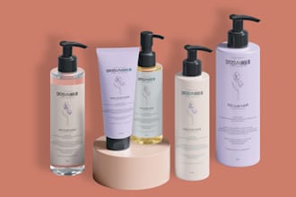 do minimalist or modern and luxury label design and sticker design