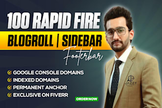 build seo backlinks da50 homepage blogroll or sidebar report
