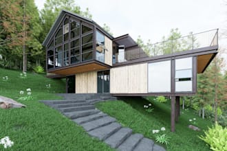 do realistic landscape design and renderings for architects