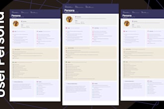 create a user persona or coustomer journey map