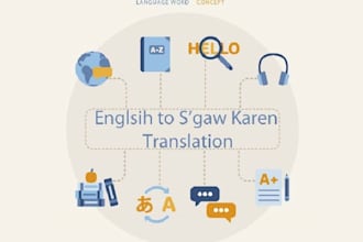 offer english to sgaw karen translation service