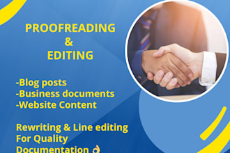 proofread and edit your documents and website content