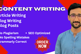 seo article writing, blog post writing or content writing