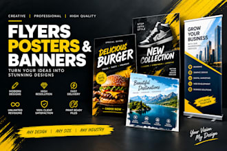 made urgent flyers, posters in just 1 day