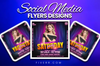 made urgent social ads flyers, posters in just 8 hours